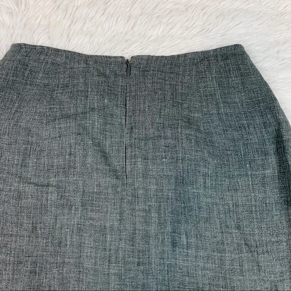 Michael Kors slit-front pencil‎ Skirt knee length in gray Made in Italy